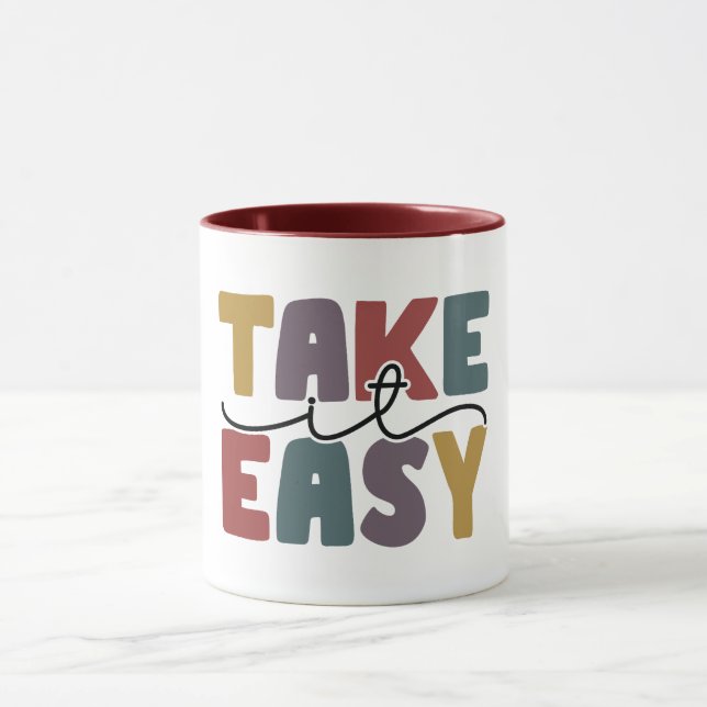 Caneca Take It Easy Quote  (Centro)