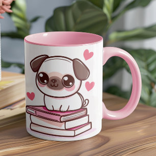Caneca Tales E Caudas Fazem Meu Dia - Cachorro E Livros