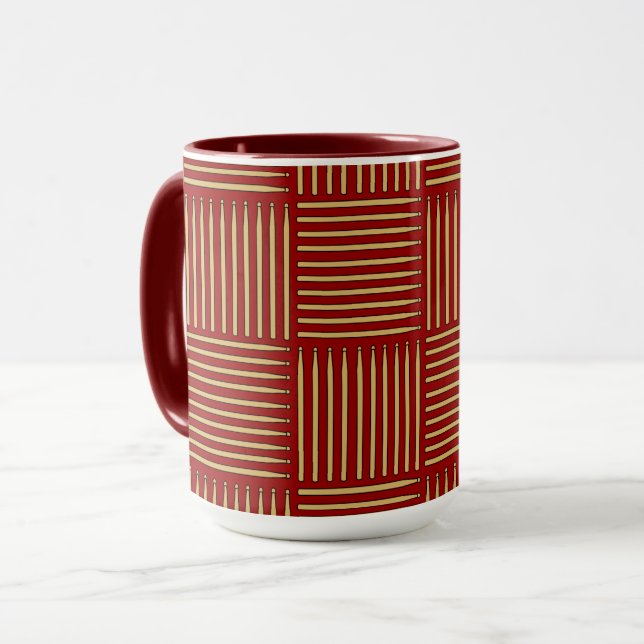 Caneca Tambor Stick Crosshatch Mug (Frente Esquerda)