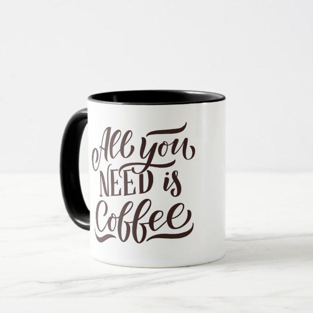Caneca Tampa do café - Design da Taça de Coffee & Cartoon (Frente Esquerda)