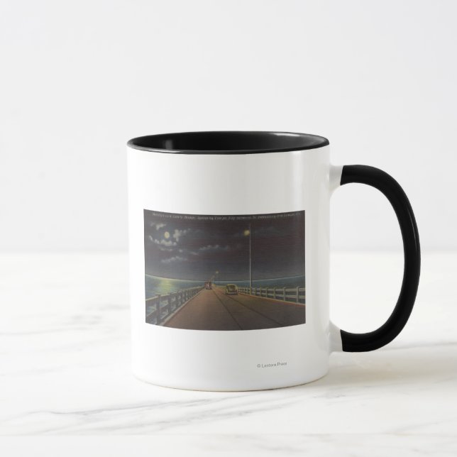 Caneca Tampa, Flórida - Visão Luz da Ponte Gandy (Direita)