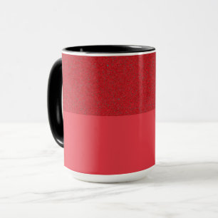 Caneca Tampão Cerâmico Vermelho De Dois Tons Personalizad