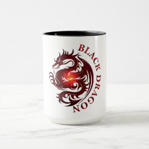 Caneca Tampão Dragão Negro
