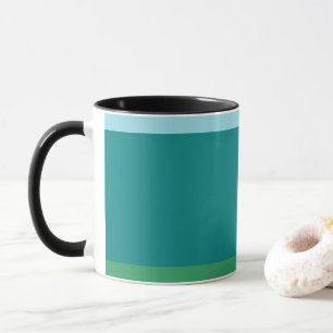 Caneca Tanager Turquesa, Azul Teal e Verde Kelly Horiz