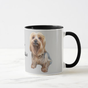 Caneca tão bonito do yorkshire terrier