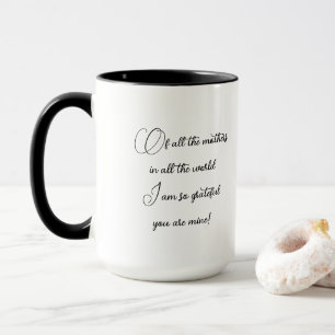 Caneca Tão grato que você é meu Presente-mãe Mug de F