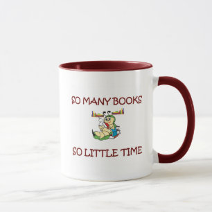 CANECA TÃO MUITOS LIVROS TÃO POUCA HORA