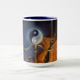 Caneca Tapeçaria Espiritual de Parede Fênix Equilíbrio