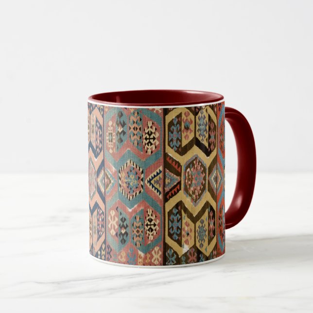 Caneca Tapete Oriental Kilim Turco Persa (Frente Esquerda)