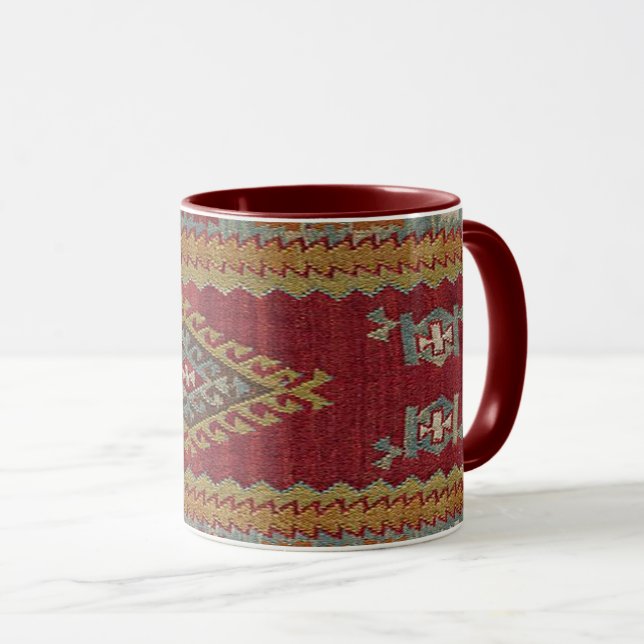 Caneca Tapete Turco de Kilim (Frente Esquerda)