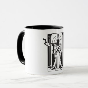 Caneca Tarot Alta Sacerdotisa Fumo de Maconha Ocultismo