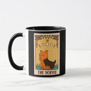 Caneca Tarot Card Occult Magic Occultism Dog Yorkie 