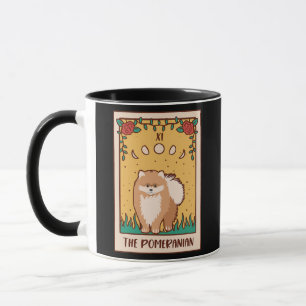 Caneca Tarot Card Occulus Magic Occultism Dog Pomeranian 