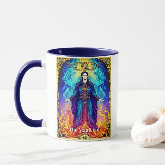 Caneca Tarot Card The Magician (Com Donut)