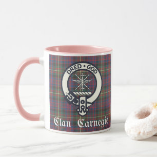 Caneca Tartan do Brasão do Clã Carnegie