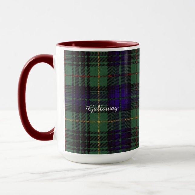 Caneca Tartan escocês do kilt da xadrez do clã de (Esquerda)