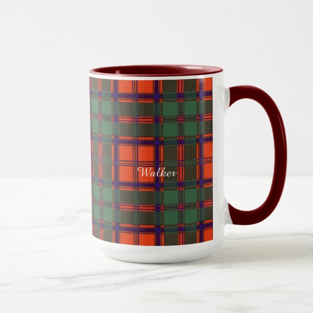 Caneca Tartan escocês do kilt da xadrez do clã do (Direita)