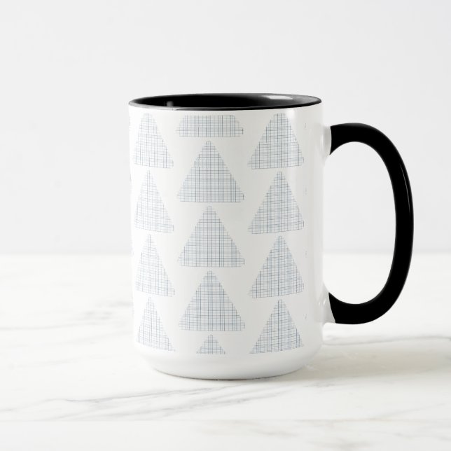 Caneca Tartan Triangles Azul (Direita)
