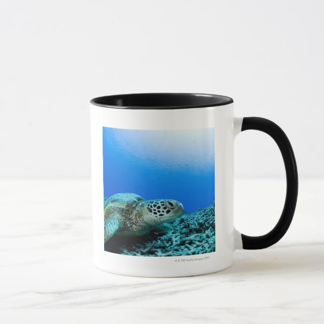Caneca Tartaruga de mar que descansa debaixo d'água (Direita)