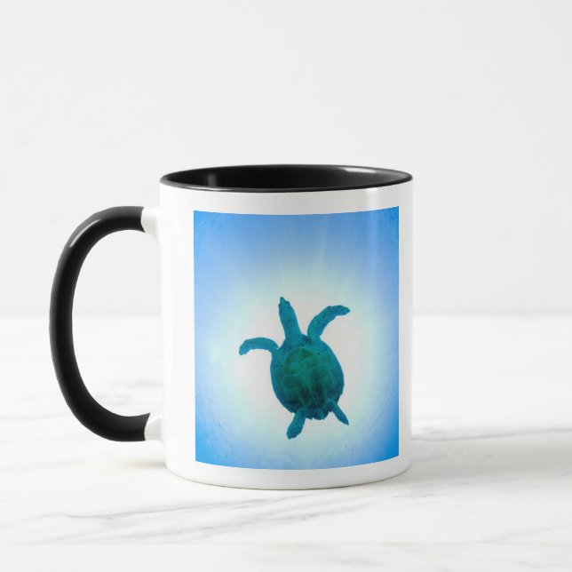 Caneca Tartaruga de mar que nada debaixo d'água (Esquerda)
