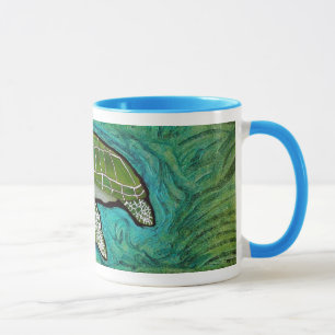 Caneca Tartaruga de mar verde