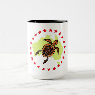Caneca Tartarugas E Estrelas Do Mar Astraliano