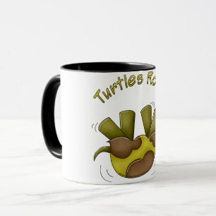 Caneca Tartarugas Rock