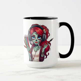 Caneca Tasse à café | Gueule Buddy | Zombie Elodie