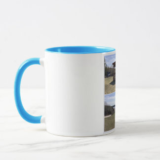 Caneca tasse bleu , les bergeronnes