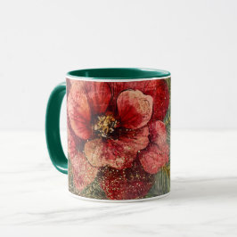 Caneca Tasse Christmas Collage Junk Journal Var05