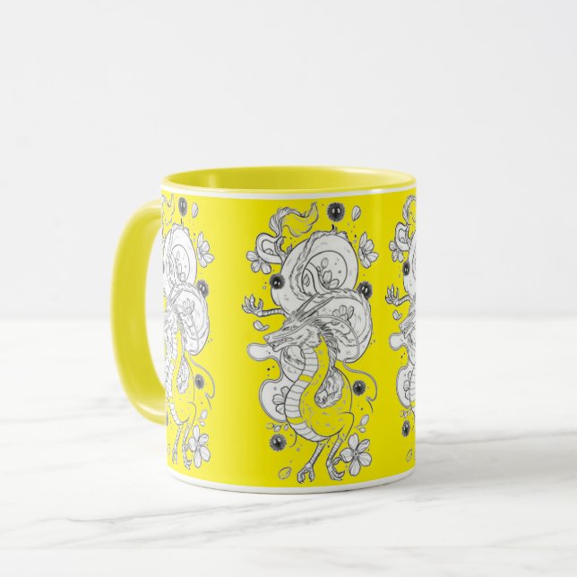 Caneca Tasse dragon de chine (Frente Esquerda)