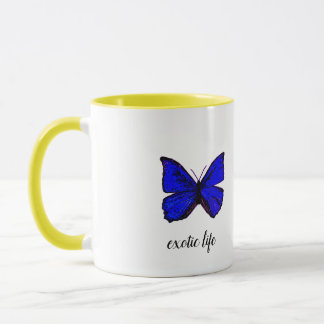 Caneca Tasse exotique papillon "exotic life"
