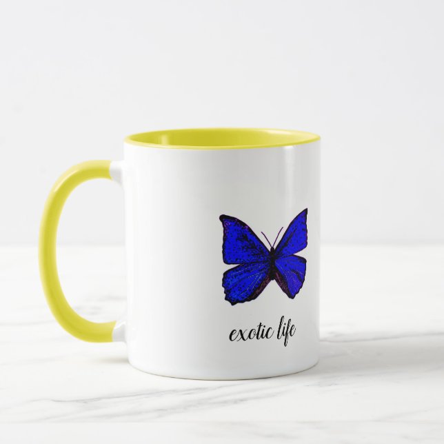 Caneca Tasse exotique papillon "exotic life" (Esquerda)
