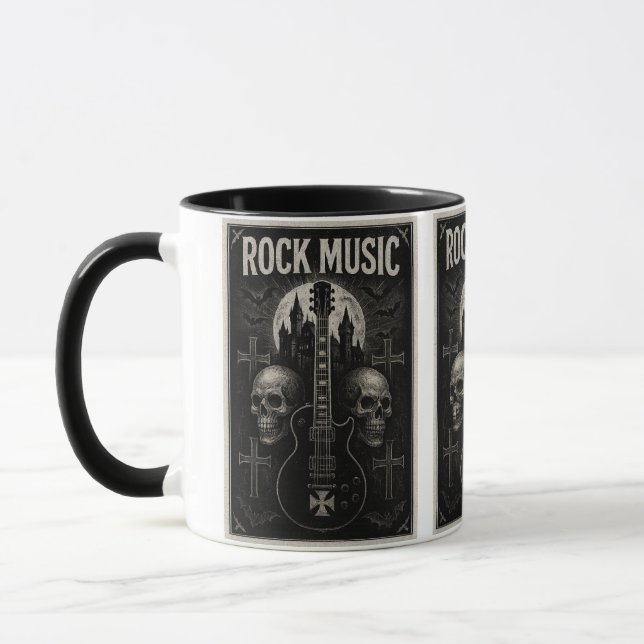 Caneca Tasse Mug Rock Music (Esquerda)