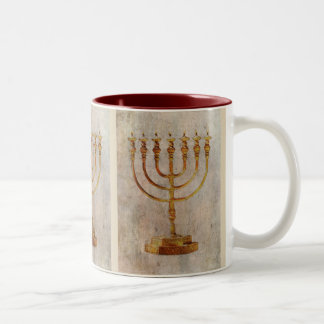 Caneca Tasse Tazza de Menorah Israel