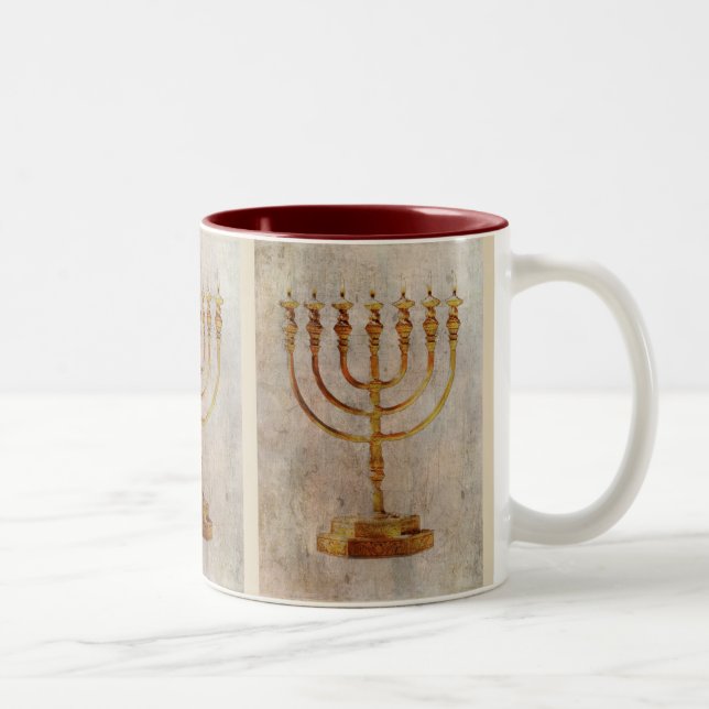 Caneca Tasse Tazza de Menorah Israel (Direita)