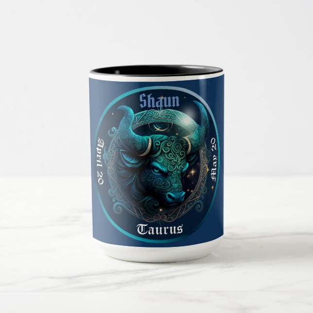 Caneca Taurus Zodiac Personalizável (Centro)