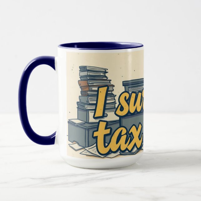 Caneca Tax Season Survival Funny Accountant Coffee (Esquerda)