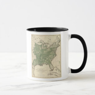 Caneca Taxa de Nascimento EUA, Litografia Estatística do