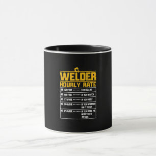 Caneca Taxa Horária Cujo Soldador Engraçado é Engraça