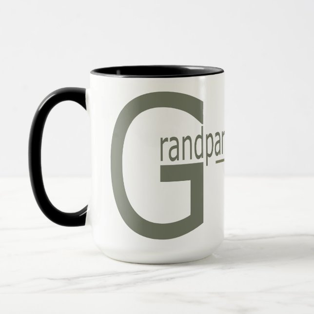 Caneca taza 15 oz. Granparents  Day (Esquerda)