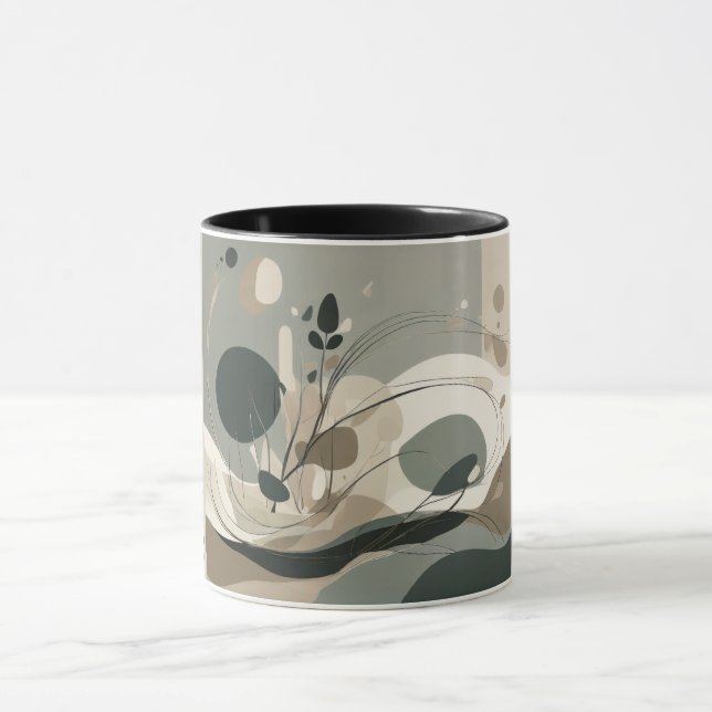 Caneca Taza Arte Minimal Equilibrio Natural (Centro)