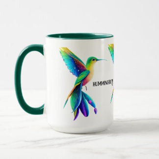 Caneca taza colibri multicolor