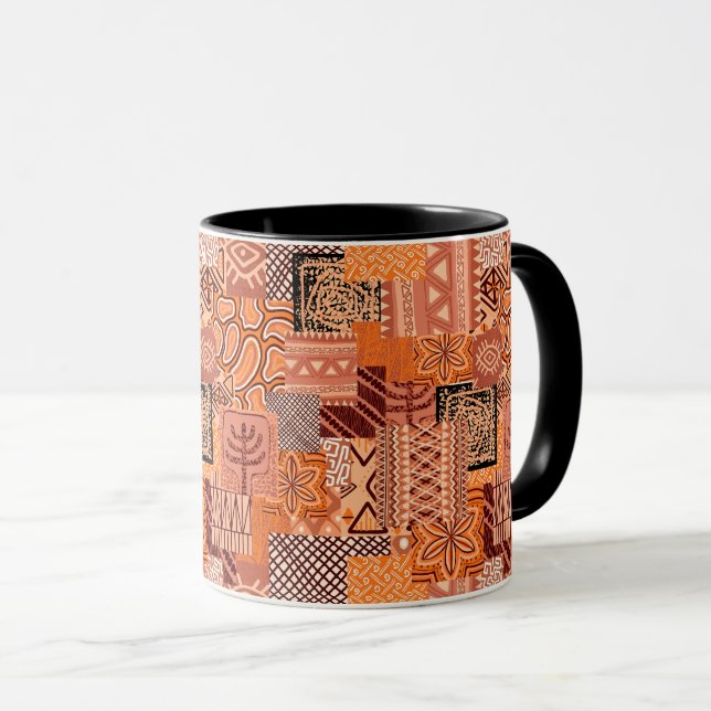 Caneca Taza de Cafe African Collage (Frente Esquerda)