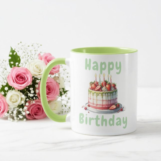 Caneca Taza de cumpleaños  (Criador carregado)