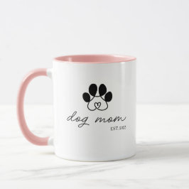 Caneca Taza dog mom customizable