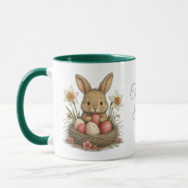 Caneca Taza Happy Easter para café
