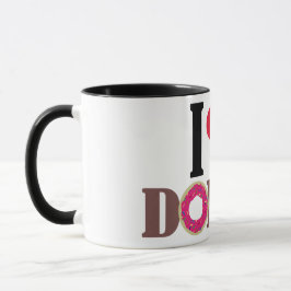 Caneca Taza I LOVE DONUTS