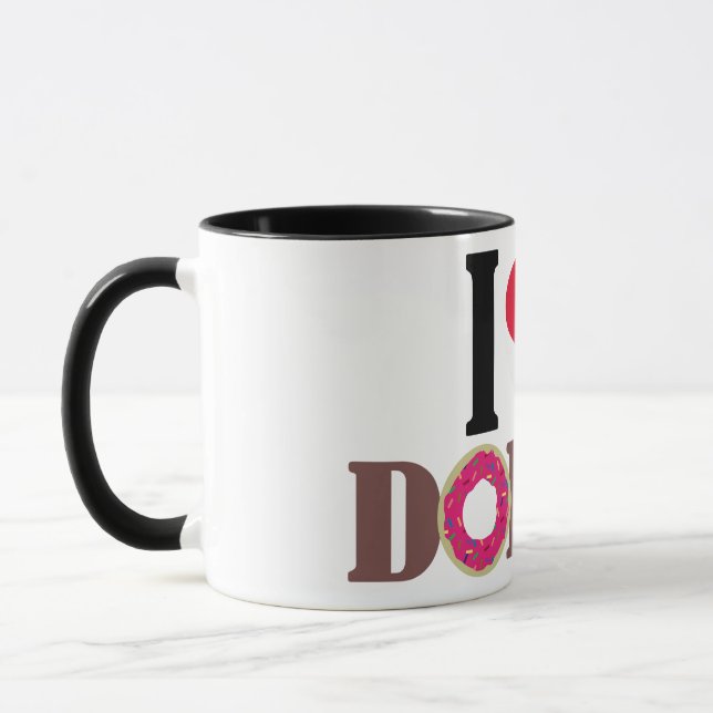 Caneca Taza I LOVE DONUTS (Esquerda)