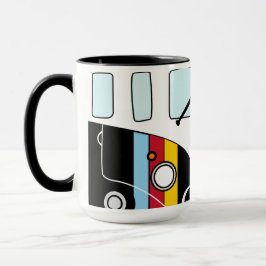 Caneca Taza Kombi Retro Hippie – Furgoneta Vintage de Col